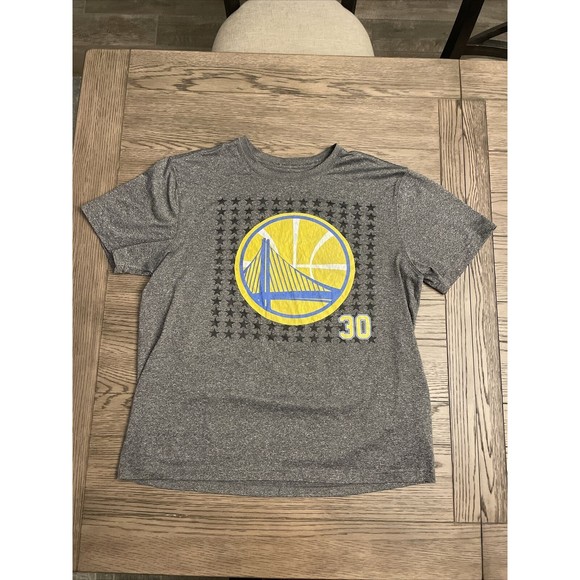 Stephen Curry Golden State Warriors Shirt Mens XL Gray Short Sleeve Stretc  NBA - Picture 1 of 5